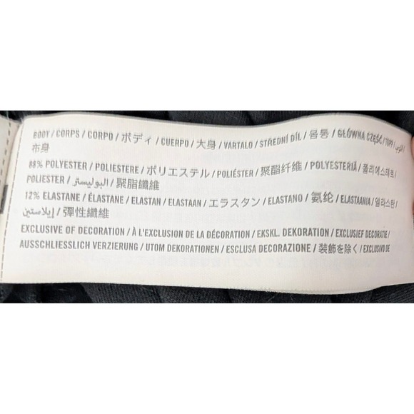 Hollister Cropped Square Neck Top Women XL Black Knit Stretch Minimalist Layer - Picture 5 of 6